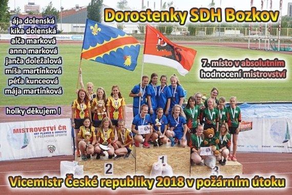 Dorostenky SDH Bozkov na Mistrovství republiky dorostu